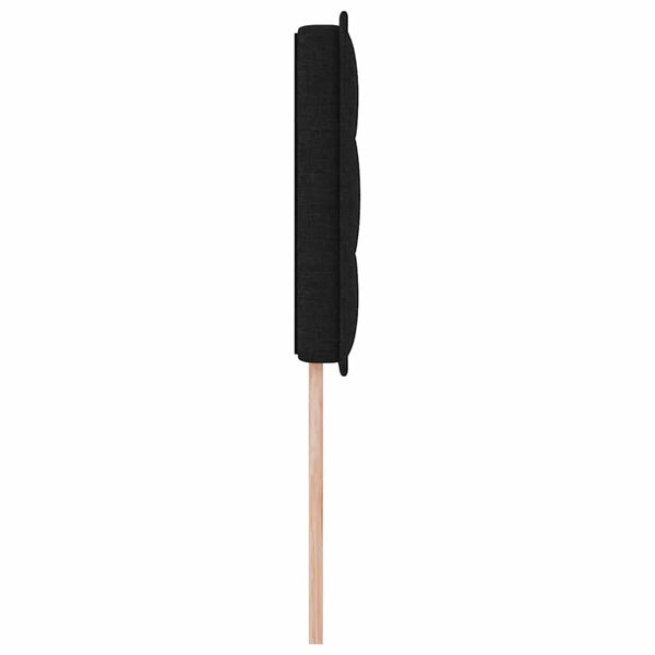 LED Kopfteil Schwarz 80 cm mit Stoffbezug