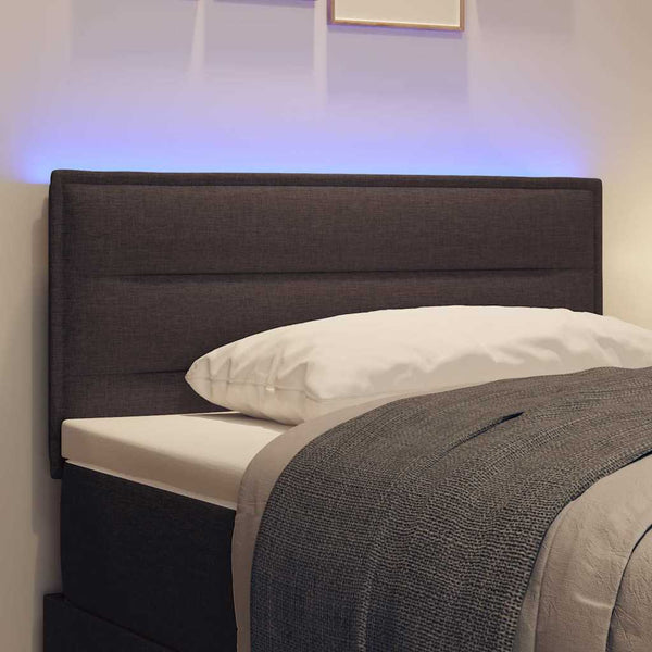 LED Kopfteil Dunkelbraun 80 cm