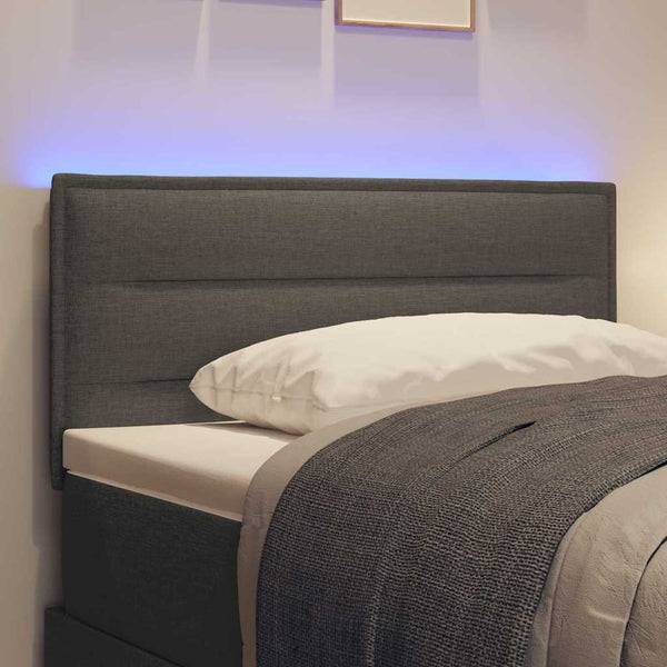 LED Kopfteil Dunkelgrau 90 cm