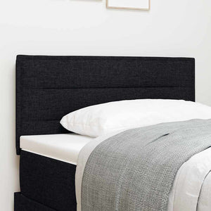 LED Kopfteil Schwarz 90 cm Stoff