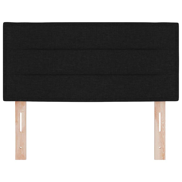 LED Kopfteil Schwarz 90 cm Stoff