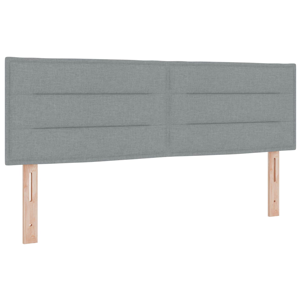 LED Kopfteil Hellgrau 144 cm