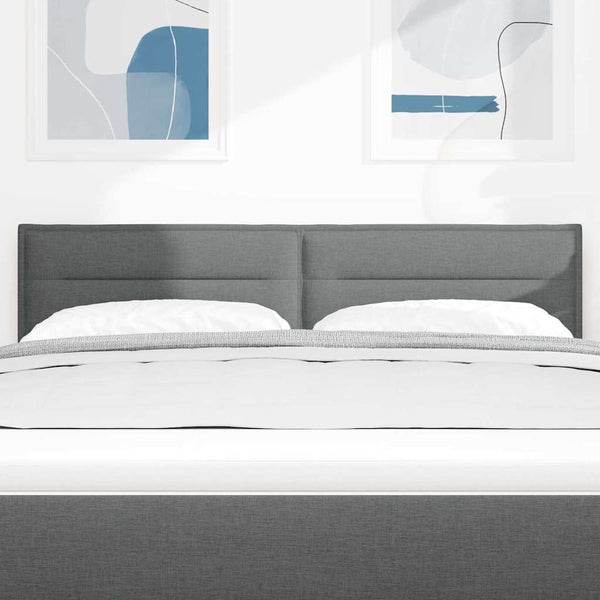 LED Kopfteil Dunkelgrau 144 cm