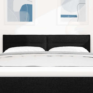 LED Kopfteil Schwarz 144 cm