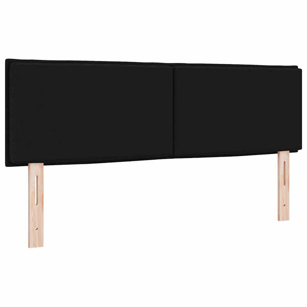 LED Kopfteil Schwarz 144 cm