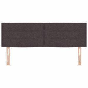 LED Kopfteil Dunkelbraun 144 cm