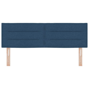 LED Kopfteil Blau 144 cm Stoff