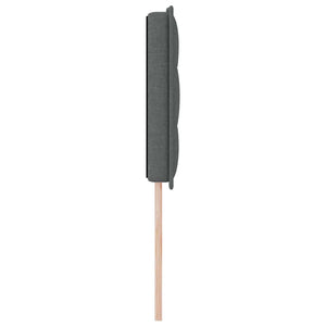 vidaXL Tête de lit LED avec bandes lumineuses LED Gris foncé 160 cm Tissu