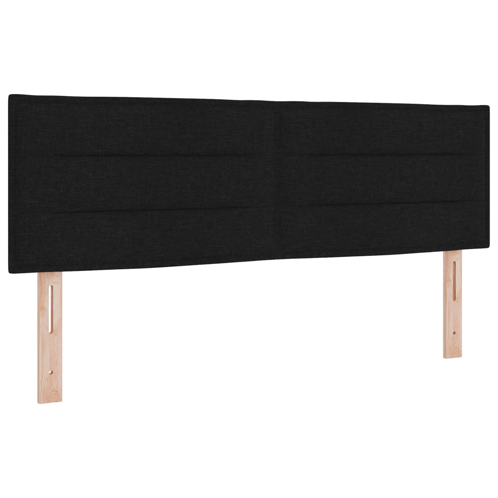 LED Kopfteil Schwarz 160 cm