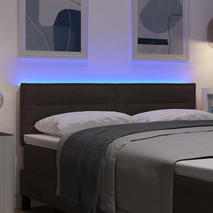LED Kopfteil Dunkelbraun 160 cm