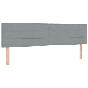 LED Kopfteil Hellgrau 180 cm