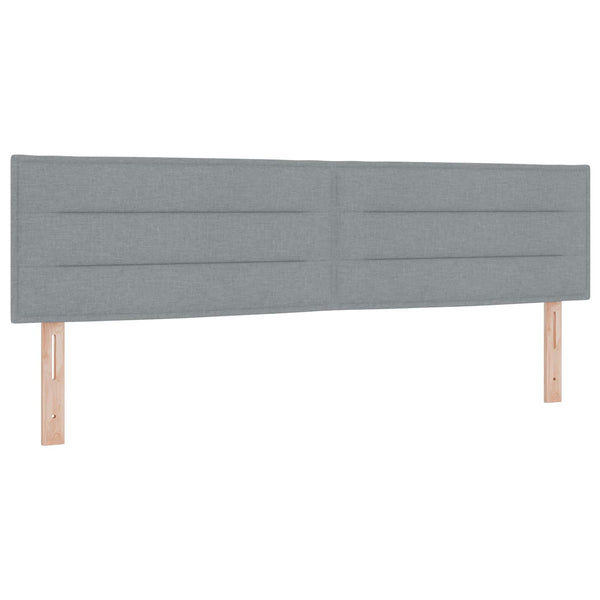 LED Kopfteil Hellgrau 180 cm