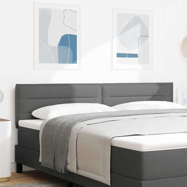 LED Kopfteil Dunkelgrau 180 cm
