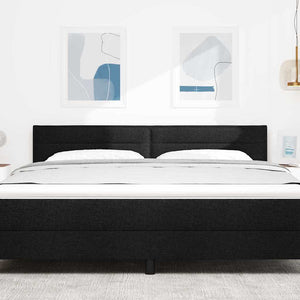 LED Kopfteil Schwarz 180 cm