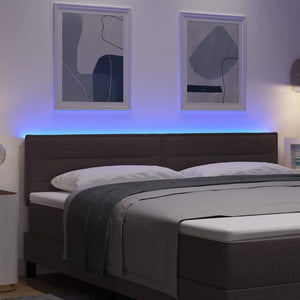LED Kopfteil Dunkelbraun 180 cm