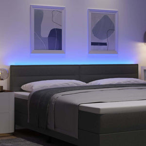 LED Kopfteil Dunkelgrau 200 cm