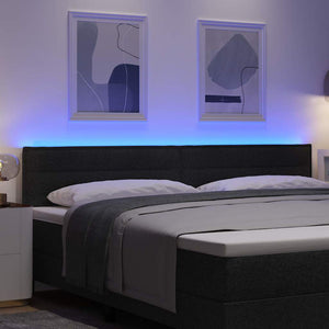 LED Kopfteil Schwarz 200 cm
