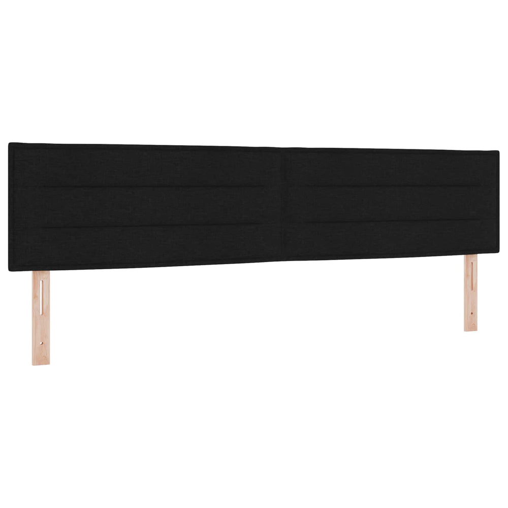 LED Kopfteil Schwarz 200 cm