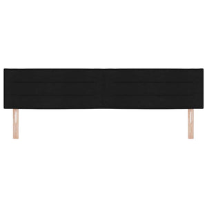 LED Kopfteil Schwarz 200 cm