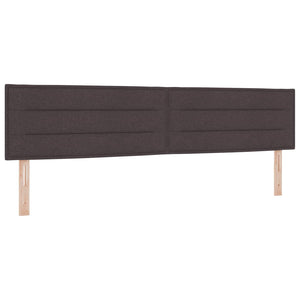 LED Kopfteil Dunkelbraun 200 cm