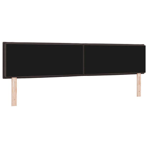 LED Kopfteil Dunkelbraun 200 cm