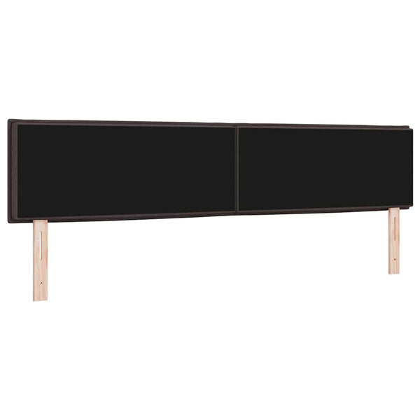LED Kopfteil Dunkelbraun 200 cm