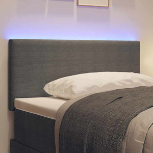 LED Kopfteil Hellgrau 80 cm Cordstoff