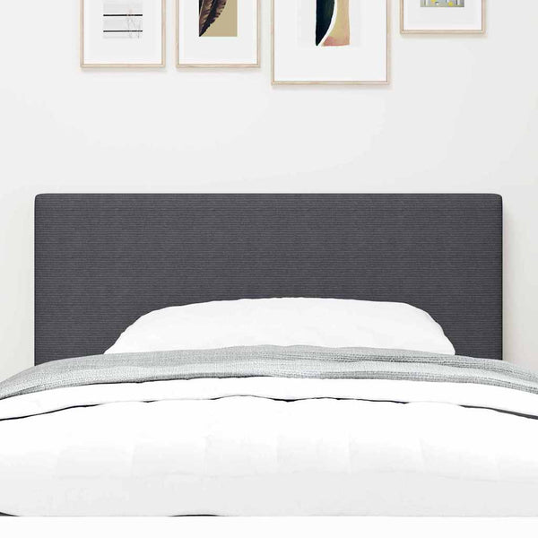 LED Kopfteil Dunkelgrau 80cm Cordstoff