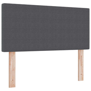 LED Kopfteil Dunkelgrau 90 cm Cordstoff