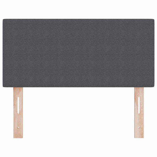 LED Kopfteil Dunkelgrau 90 cm Cordstoff