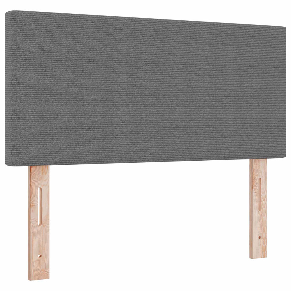 LED Kopfteil Hellgrau 100 cm Cordstoff