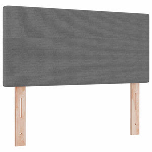 LED Kopfteil Hellgrau 100 cm Cordstoff