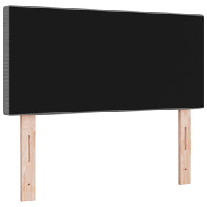 LED Kopfteil Hellgrau 100 cm Cordstoff