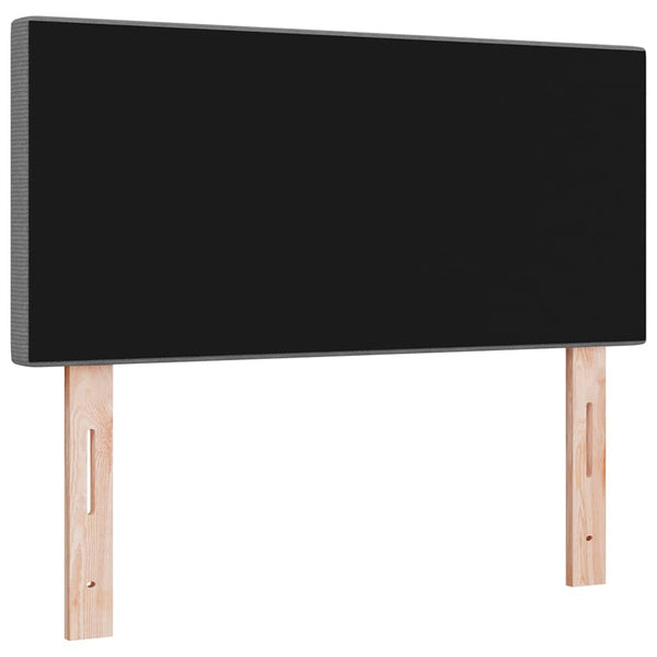 LED Kopfteil Hellgrau 100 cm Cordstoff