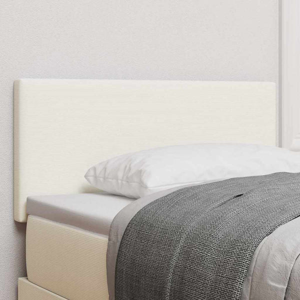 LED Kopfteil Creme Cordstoff 100 cm
