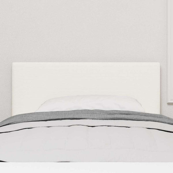 LED Kopfteil Creme Cordstoff 100 cm