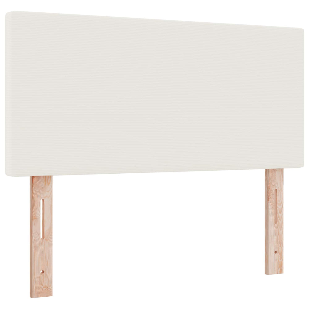LED Kopfteil Creme Cordstoff 100 cm
