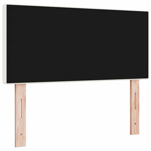 LED Kopfteil Creme Cordstoff 100 cm