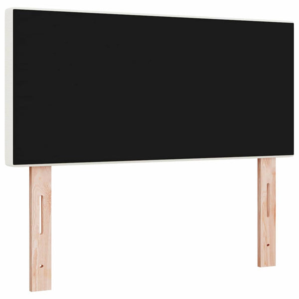 LED Kopfteil Creme Cordstoff 100 cm