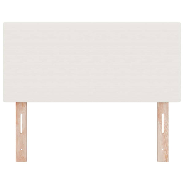 LED Kopfteil Creme Cordstoff 100 cm
