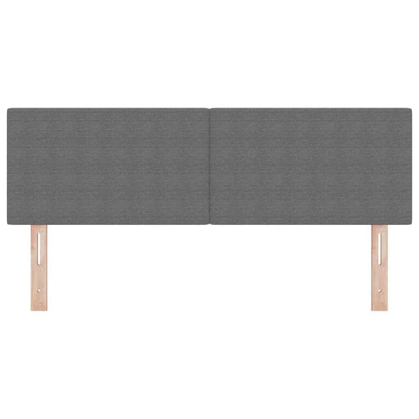 LED Kopfteil Hellgrau 144 cm Cordstoff