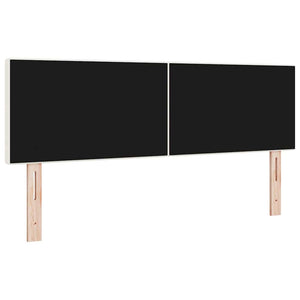 LED Kopfteil Creme Cordstoff 144 cm
