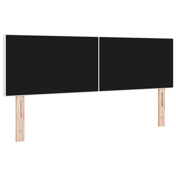 LED Kopfteil Creme Cordstoff 144 cm