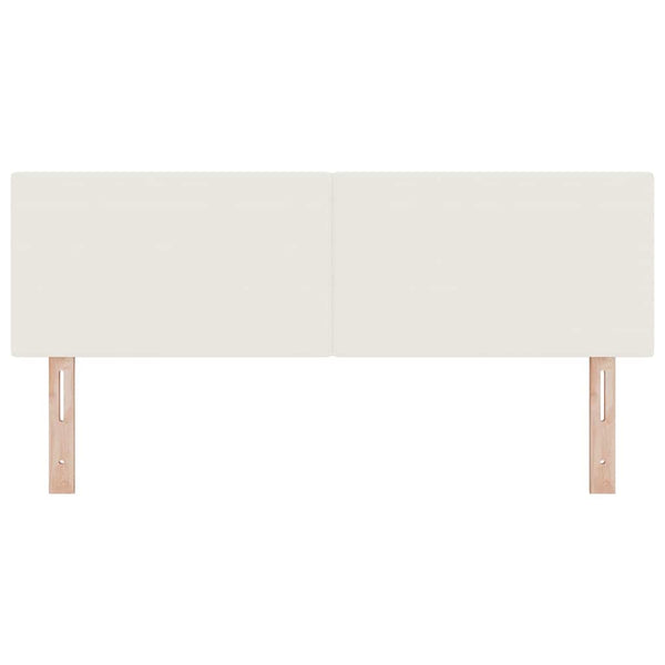 LED Kopfteil Creme Cordstoff 144 cm