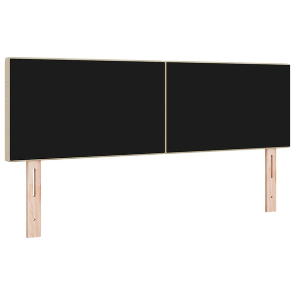 LED Kopfteil Grau-Grün 144 cm Cordstoff
