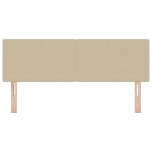 LED Kopfteil Grau-Grün 144 cm Cordstoff
