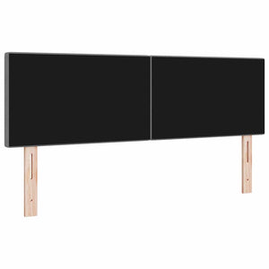LED Kopfteil Hellgrau 160 cm Cordstoff