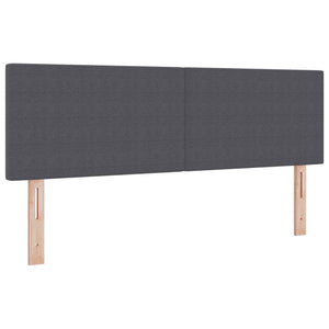LED Kopfteil Dunkelgrau 160 cm Cordstoff