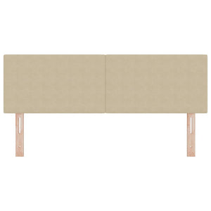 LED Kopfteil Grau-Grün 160 cm Cordstoff