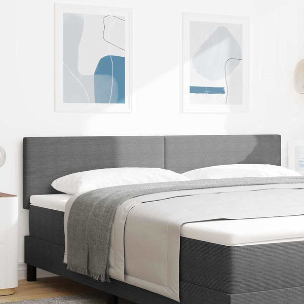 LED Kopfteil Hellgrau 180 cm Cordstoff